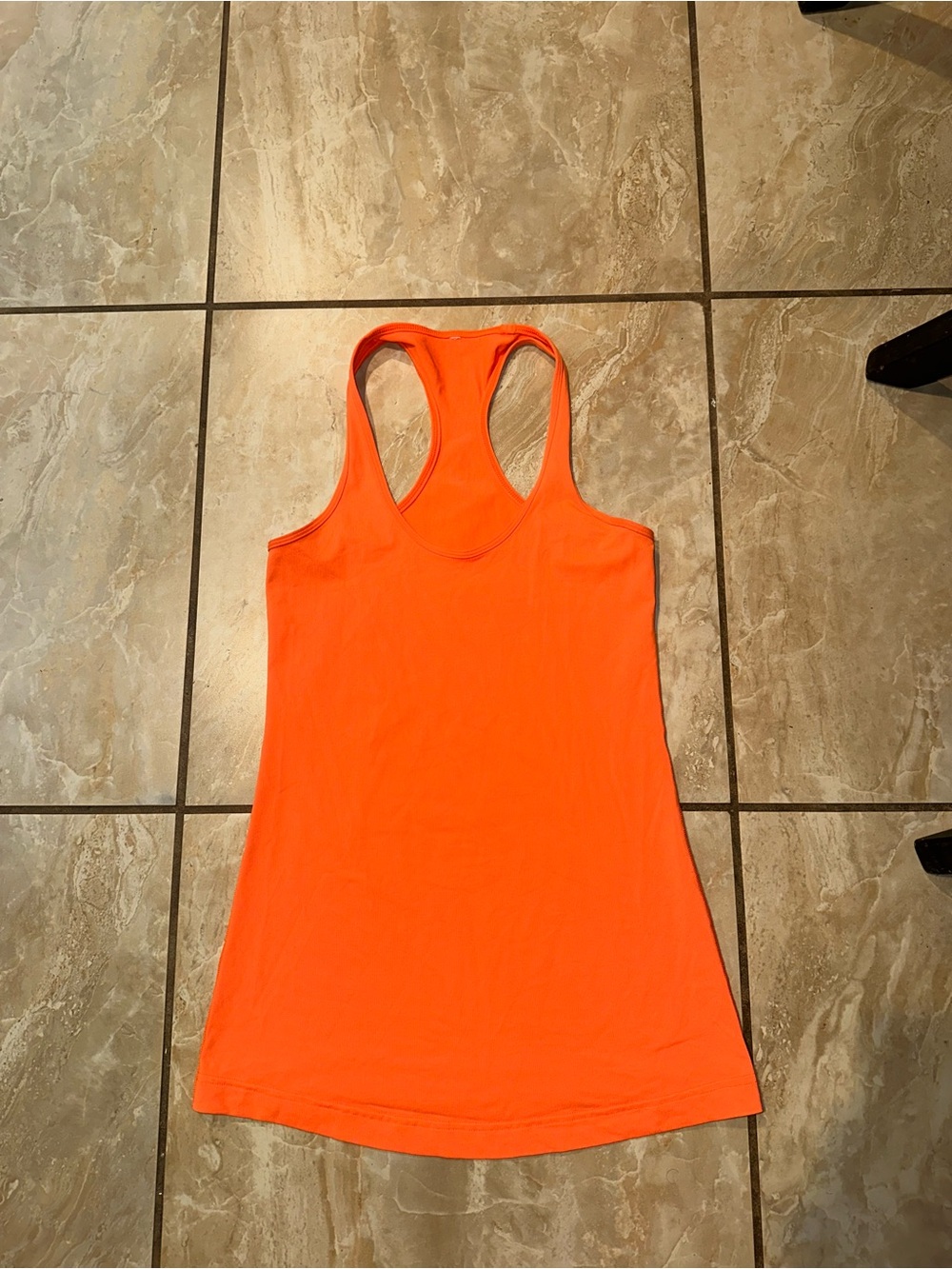 Orange Lululemon Racerback Tank Size 6